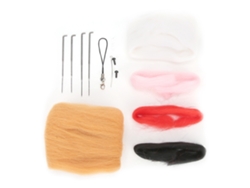Kit De Fieltro Para Principiantes Con Aguja Para Hacer Muñecos Diy: Perros Shiba, Conejo, Gato, Fresa.