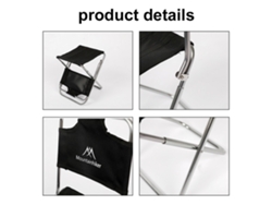 Silla Plegable De Aluminio Para Camping, Pesca, Diseño Para Exteriores Con Respaldo, Portátil, Jardín.