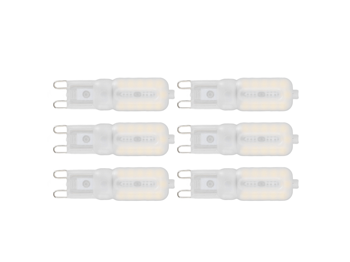 Bombilla Led Regulable G9 De 5w Con 22 Leds, Protección Ocular, Luz Natural Económica, 6 Unidades, 110v