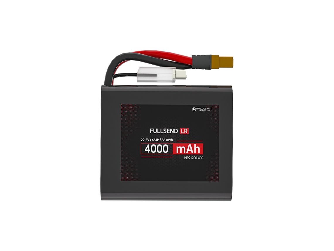 Batería Iflight Fullsend LR 21700 de 22,2 V, 4000 mAh, 6 s, 12,5 C, Lipo, conector XT60 para dron RC