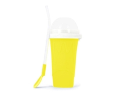 Vaso de hielo portátil para preparar bebidas frías caseras, colores: amarillo, azul, verde y rojo.