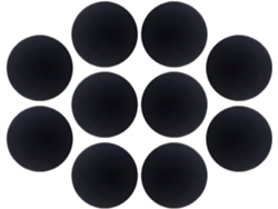 Puerta 10 Topes Autoadhesivos Silicona Negra Piezas