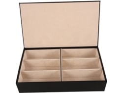 Organizador De Óculos De Sol Com Compartimento Transparente E Suporte Multifuncional.