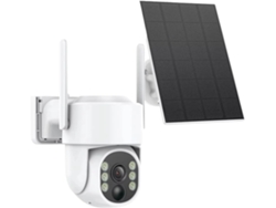 Cámara De Vigilancia Ip Inalámbrica Ptz Wifi Para Exteriores Con Alimentación Solar, 4 Mp, Hd