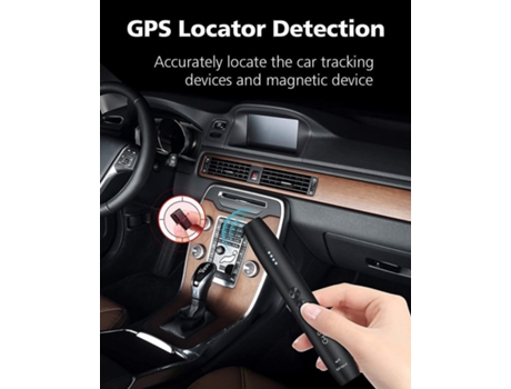 Detector Antiespía Adecuado para Cámaras de Audio Inalámbricas Detectores Protectores de Privacidad Sensibilidad de 5 Niveles 25 Horas BISBISOUS