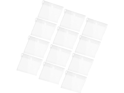 Juego de 50 soportes transparentes de PVC para tarjetas de visita y carteles, protectores Vayotoy