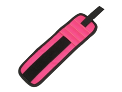 Pulsera Magnética Multifuncional Para Herramientas, Kit De Bolsa De Soporte Con 2 Imanes, Color Rosa.