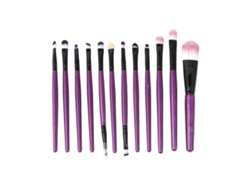 Juego de 12 brochas de maquillaje profesionales Rosewell para polvos y cosméticos