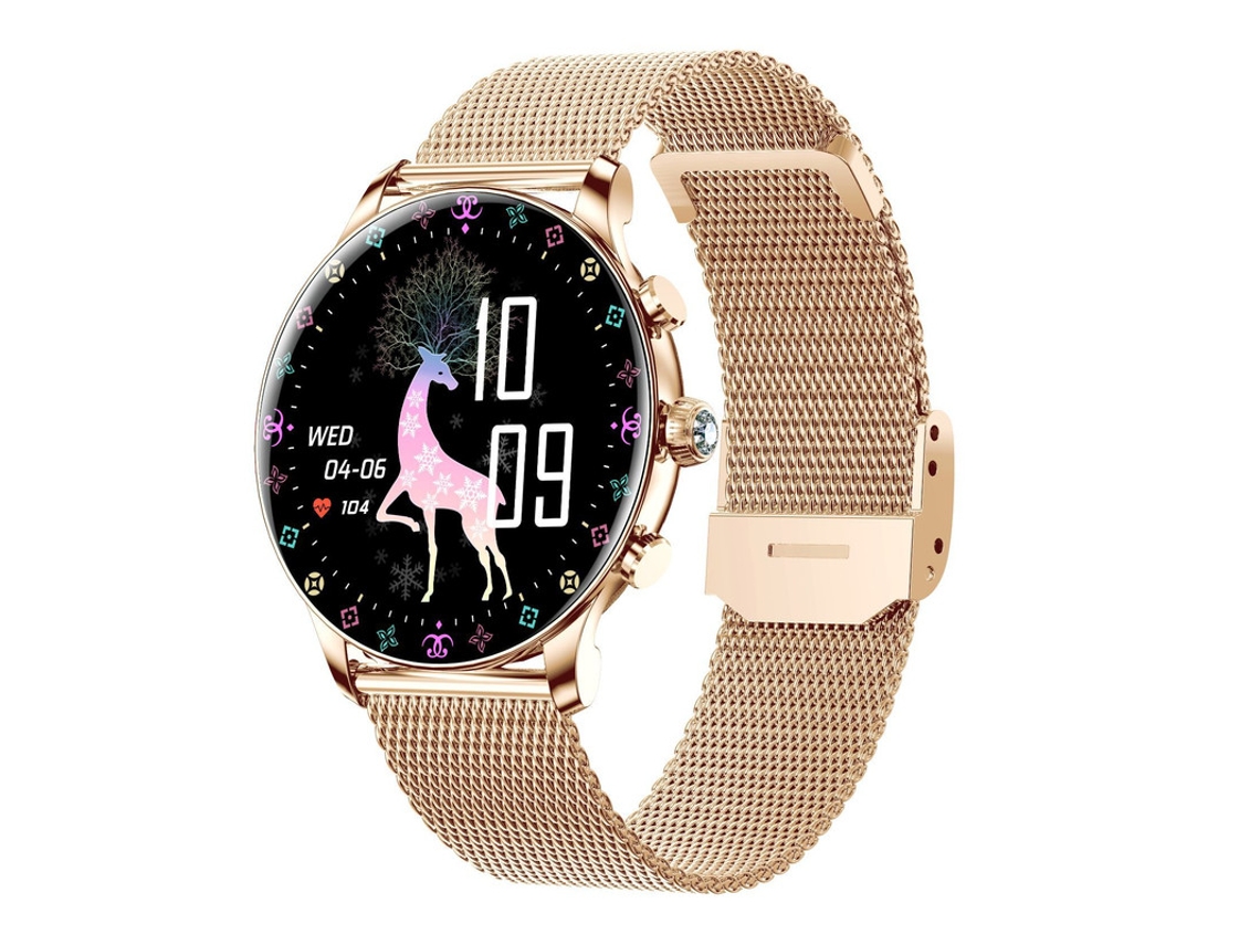 Smartwatches, pantalla HD de 1,39 pulgadas, resistencia al agua IP67, compatibles con iPhone y Android, dorados, Yizhood
