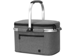 Bolso Térmico Grande/cesta De Picnic, 22 Litros, Gris Claro, Ideal Para Reuniones Al Aire Libre Y Acampadas
