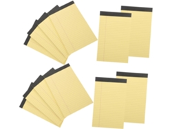Bloc De Notas Compacto Y Portátil De 50 Hojas Con Líneas Amarillas, Papel Legal Borrable, Cuadernos Para Oficina