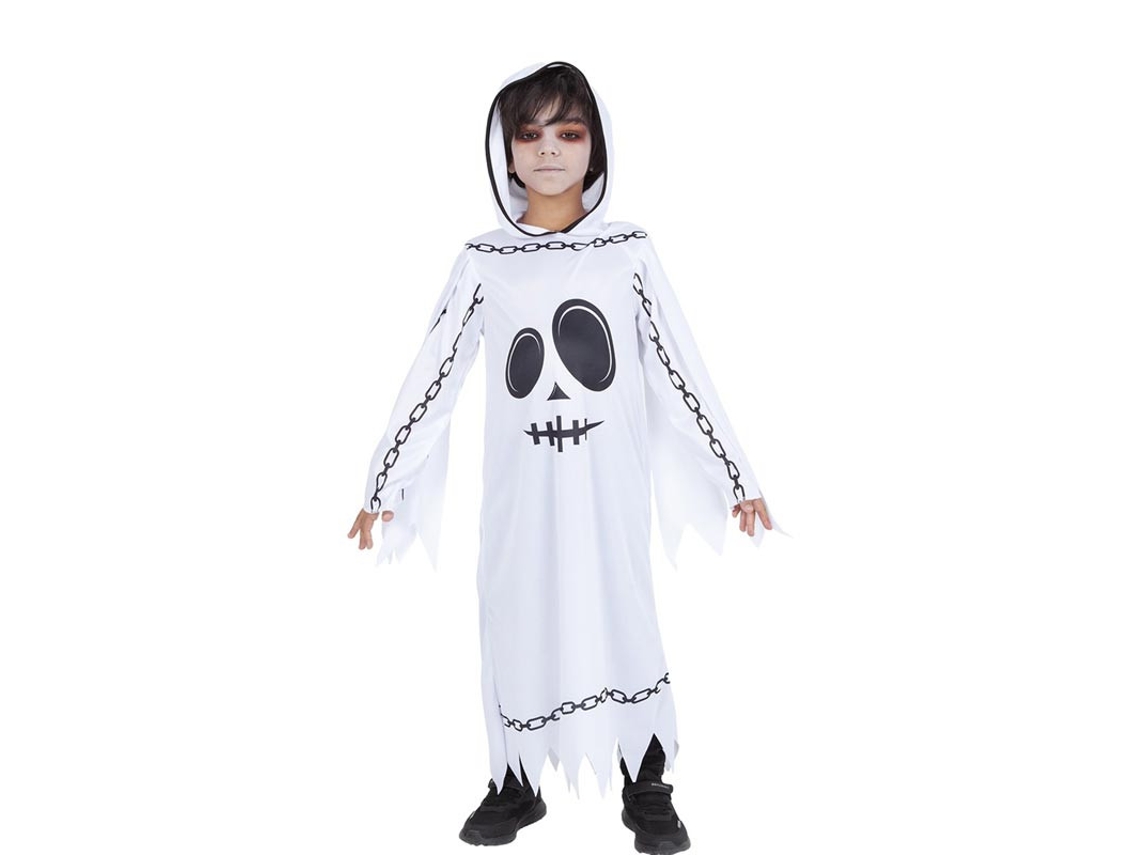 Disfraz de Fantasma Encadenado con capucha para niño