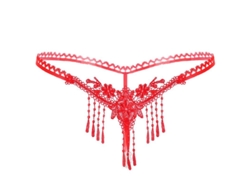 2026-braguitas De Perla Transpirables Para Mujer Lencería Calzón De Encaje Abierto Sexy Diseño Atractivo Talla M