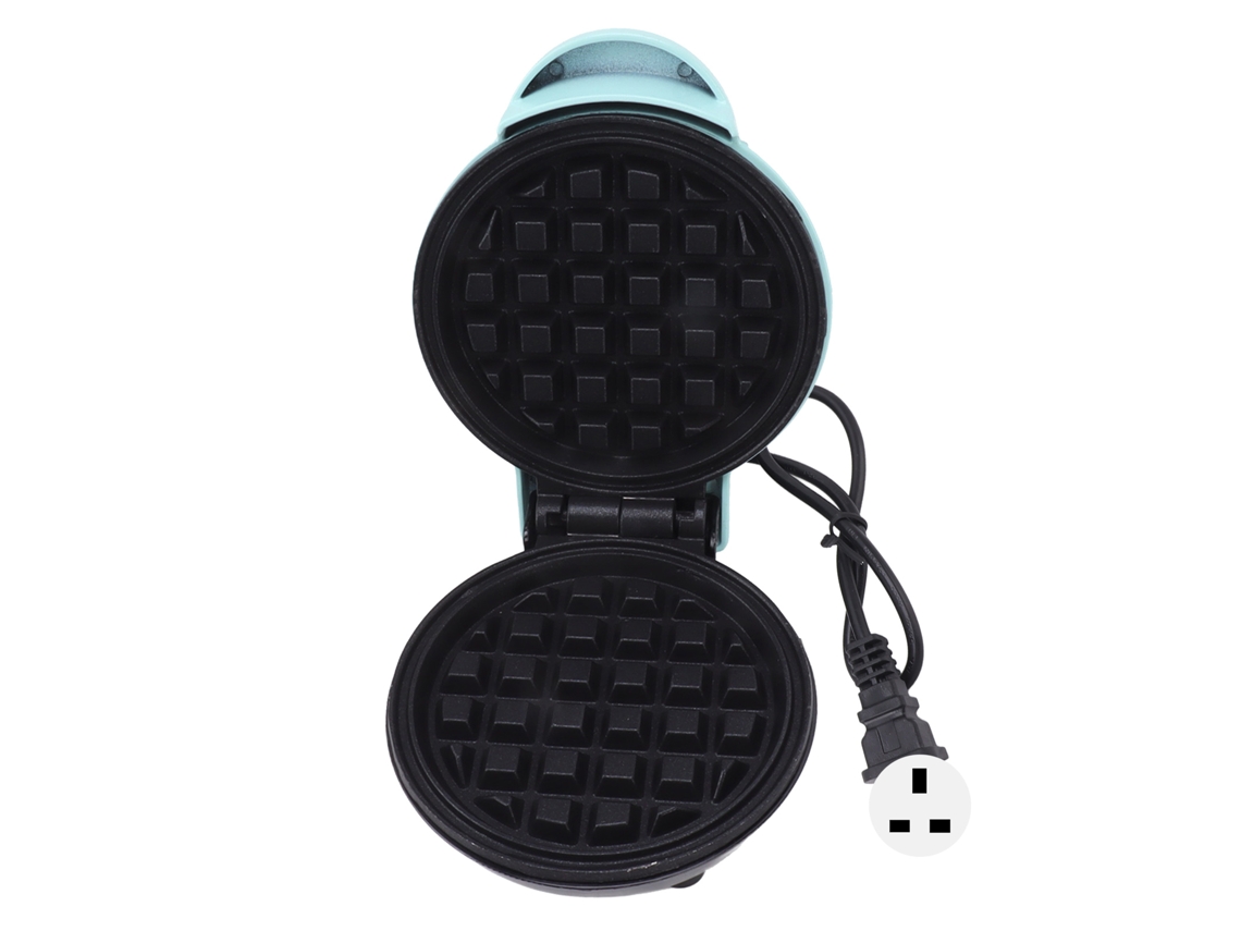 Mini Gofrera Redonda Multifuncional Antiadherente Para Sándwiches Y Tostadas, 220 V, Enchufe Azul Del Reino Unido.