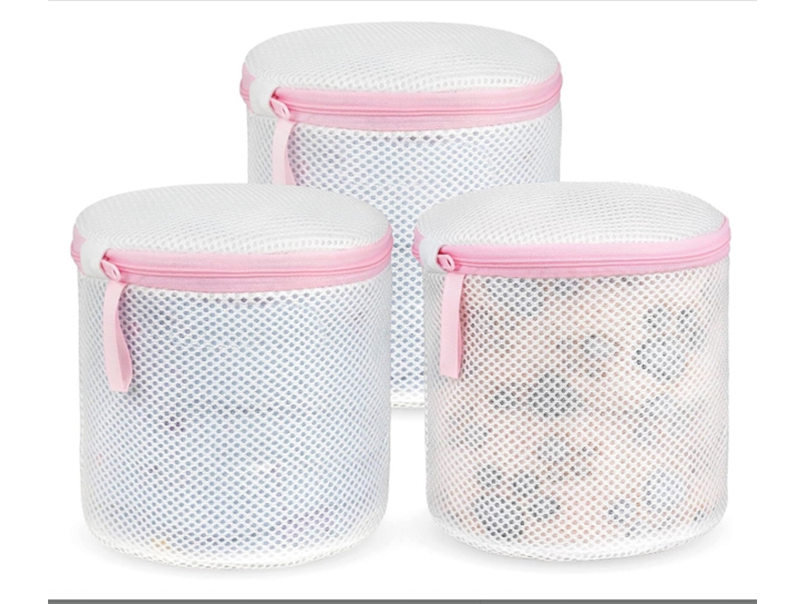 Juego de 3 bolsas cilíndricas de doble capa con cremallera para ropa interior - Tommy01