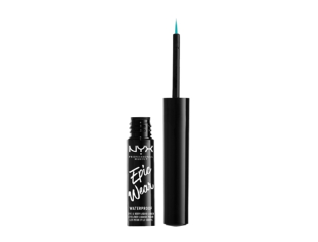 Eyeliner NYX Epic Wear teal metalic metálico Líquido
