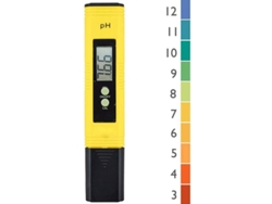 Medidor digital de pH automático para piscina hidropónica portátil amarillo 15531 mm