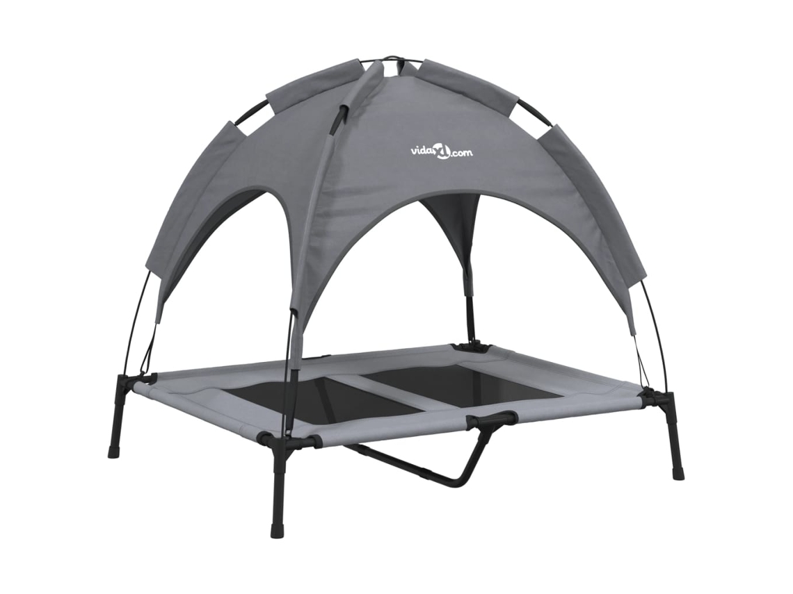 Maison Exclusive - Cama Para Perros Con Dosel Antracita Tela Oxford Y Acero