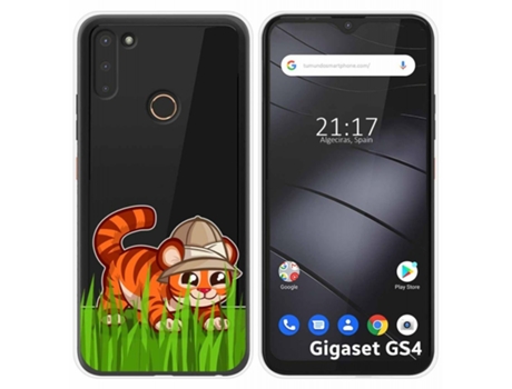 Carcasa Gigaset GS4 TUMUNDOSMARTPHONE Dibujos Transparente Multicolor