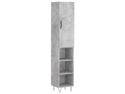 Armario alto, madera procesada, gris cemento, 34,5 x 34 x 180 cm, MAISON EXCLUSIVE