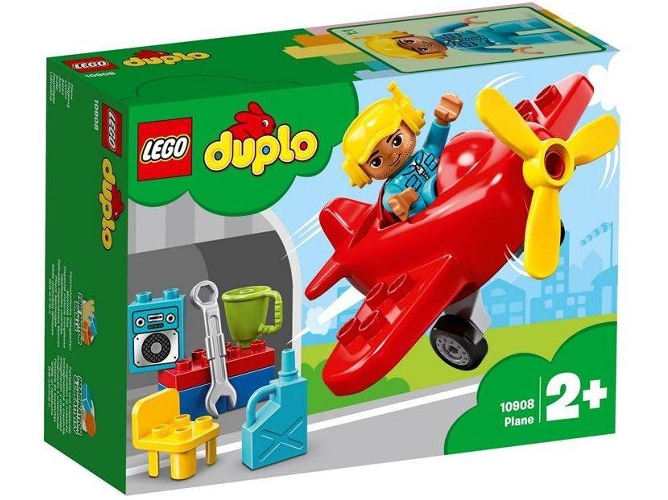LEGO Duplo: Avión - 10908 (Edad Mínima: 2 - 12 Piezas)