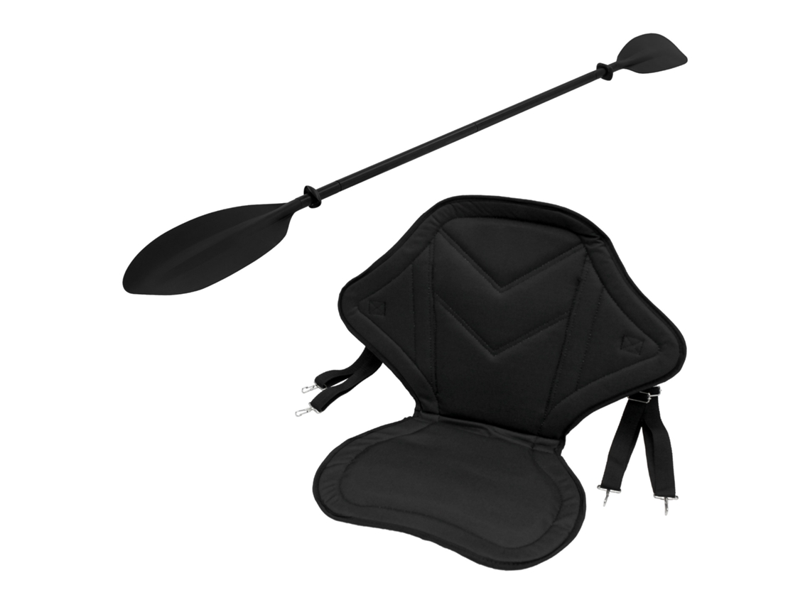 Set De Asiento + Remo Para Kayak Sup Ecd Germany Universal Ajustable Con Sujeción Metálica