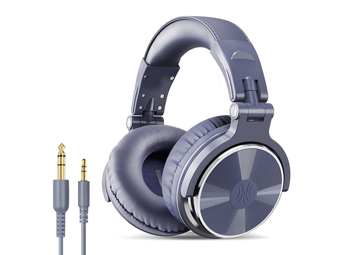 Auriculares circumaurales con cable para monitorización y mezcla de estudio de alta resolución, ideales para DJs.