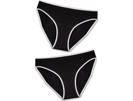 Conjunto de 2 Bragas ANAISSA Algodón Mujer (34-36 - Negro)