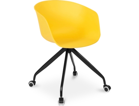 Silla de Oficina con Brazos Silla de Escritorio con Ruedas Guy Joan 53x55,6x81,8cm PRIVATEFLOOR