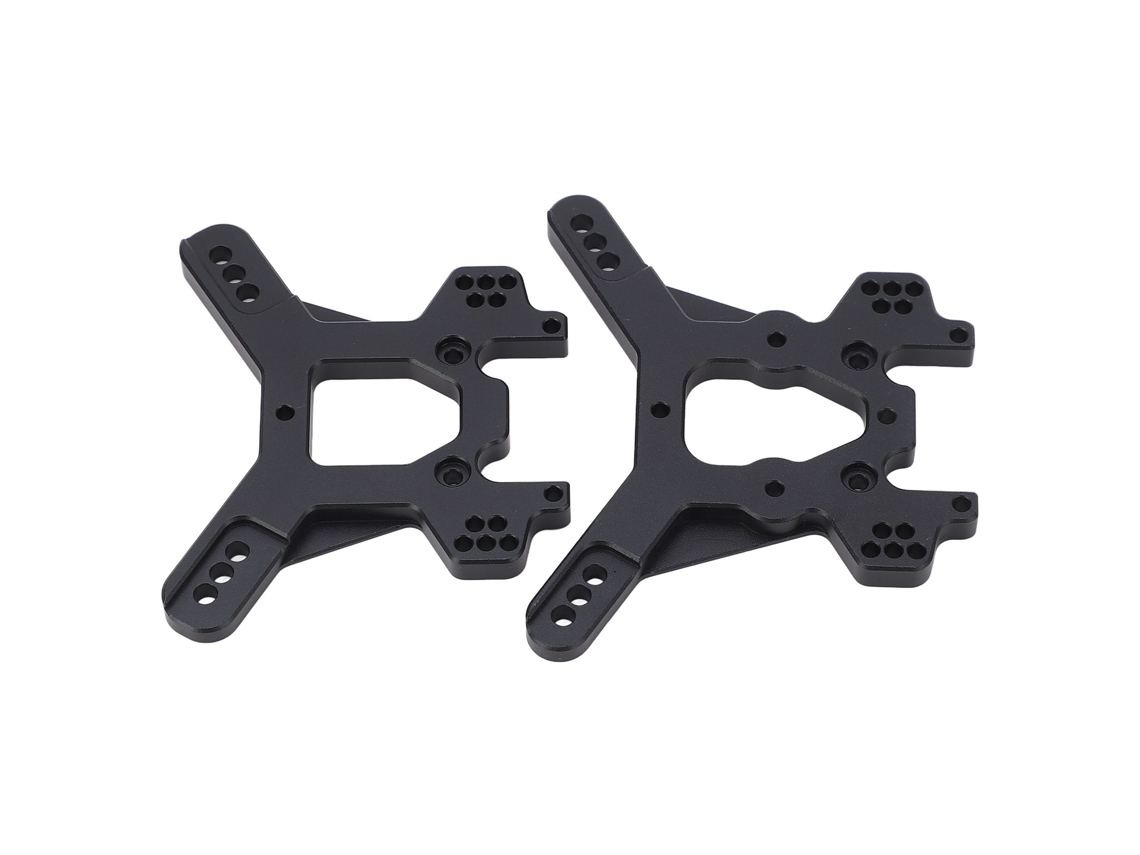 2 Torres De Amortiguación Rc Tkr5401 Tkr5428 Tkr5429 Mt410 De Aluminio Para Coche Teledirigido Tekno Et48.3 Negras