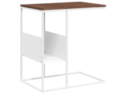 Mesa auxiliar de madera blanca MAISON EXCLUSIVE 55x36x59,5 cm