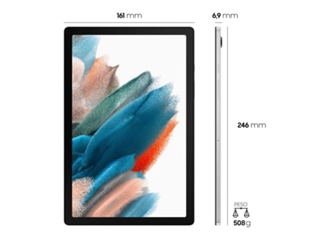 Tablet SAMSUNG Galaxy Tab A8 SM-X200 (10.5'' - 64 GB - 4 GB RAM - Wi-Fi - Plata)