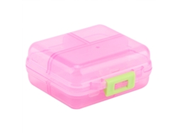 Organizador Portátil Semanal De Compresas Con 7 Compartimentos, Botiquín Rosa