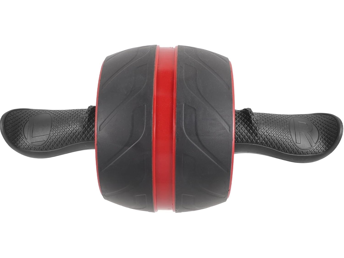Rueda abdominal automática, diseño de una sola pieza con retorno automático, fabricada en ABS, para entrenamiento de fuerza y fitness.