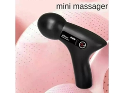 Mini masajeador eléctrico portátil con pantalla LCD y 6 cabezales para masaje muscular, ideal para cuello, pies y cuerpo. Nostalgia88