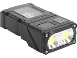 Linterna Recargable De 800 Lúmenes Con Doble Luz Y Cabezal De 90°, Soporte Magnético Y Clip, Ipx4.