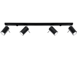 Sollux Sl.0332 Plafón Ring 4l Negro