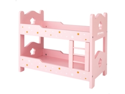Cama WOOMAX Litera de madera para muñecas (Edad Mínima: 3 años - 31 x 16 x 26 cm)