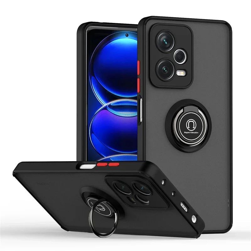 (rojo, Redmi Note 13) Funda Para Teléfono, Soporte De Anillo Magnético, Antideslizante, Resistente A Caídas.