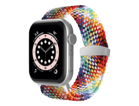 Correa de nailon trenzado para reloj inteligente Apple Watch Series 9, 8 y 7 de 41 mm / SE 3 y SE 2 y 6 y SE y 5 y 4 de 40 mm / 3 y 2 y 1 de 38 mm ...