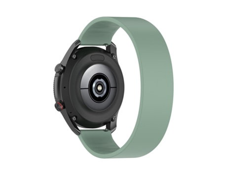 Correa de Silicona 22mm longitud de la banda 129mm para Samsung Huawei Honor Garmin - verde claro