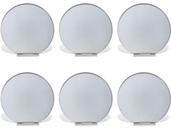 Lot De 6 Petits Miroirs De Maquillage Ronds À Clapet, Pliables Y Portátils