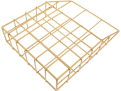 Organizador De Pared De Metal Dorado Para Revistas Y Periódicos, Estante De Pared Colgante Compacto.