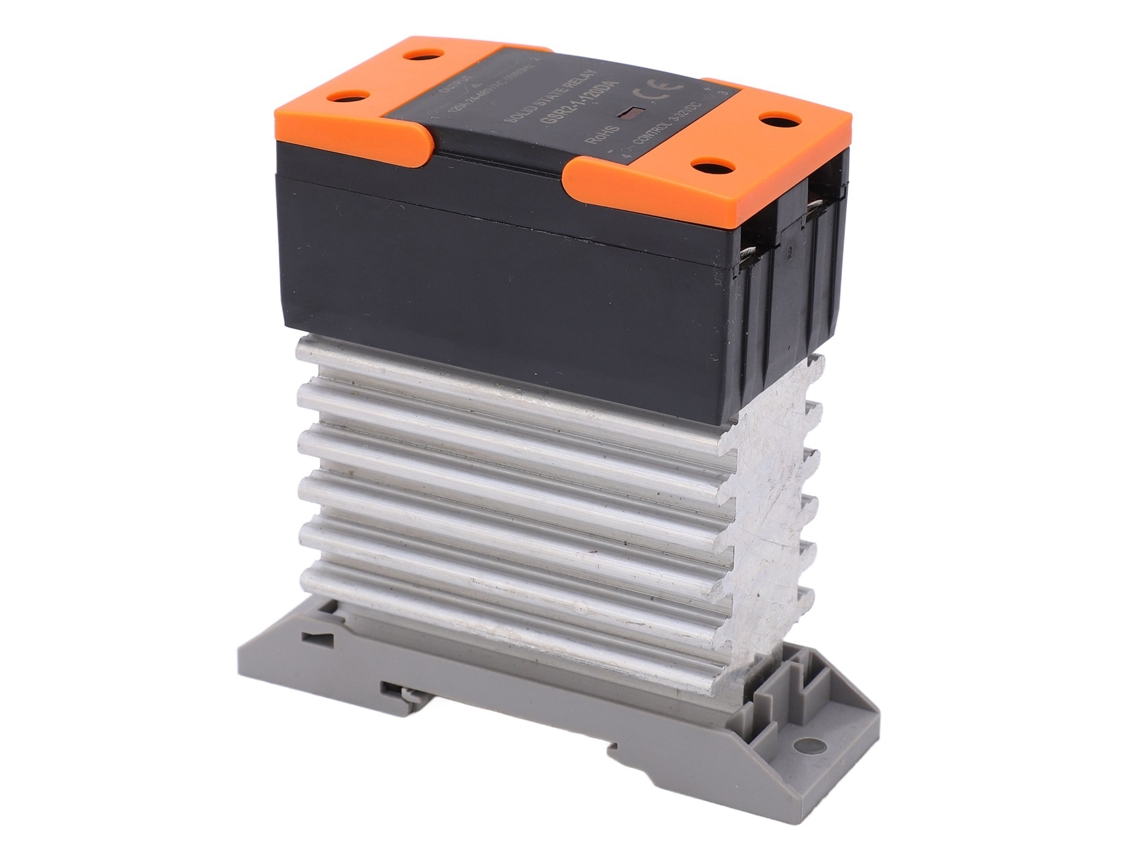 Relé Estático Industrial Pequeño De Cc A Ca Con Disipador De Calor, 3-32 V Cc