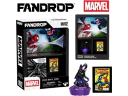 Figura Fandrop X Star Wars Spider-Man vs. Venom Vitrina con mini póster de escena icónica de 18 cm