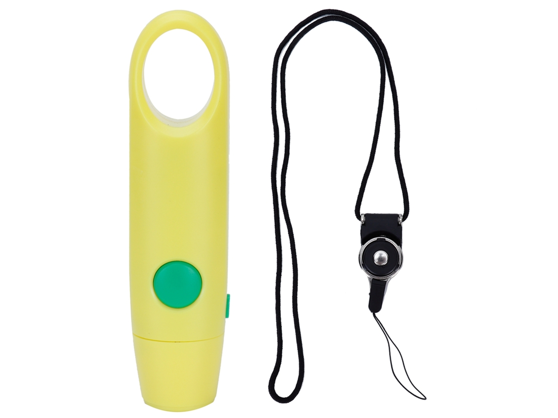 Silbato electrónico con 3 velocidades ajustables, color amarillo, para jugar
