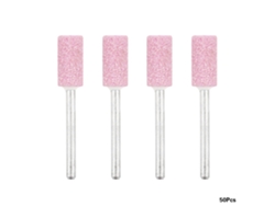 50 Peças De Cabeças De Esmeril Cerâmico Cilíndricas Para Ferramenta Rotatória (3*8mm)