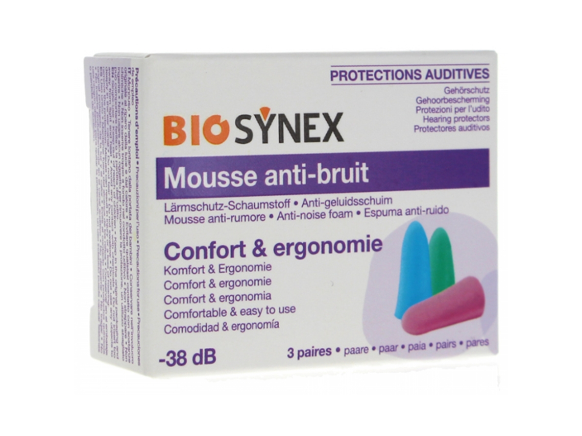 Protección Auditiva de Espuma 3 Pares BIOSYNEX
