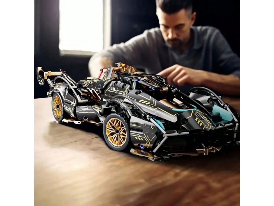 Juego De Bloques De Construcción Modelo De Coche Deportivo A Escala 1:14, Juguete De Ensamblaje Moc