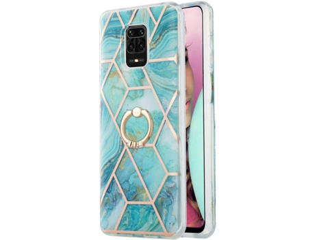 Funda Xiaomi Redmi Note 9 Pro HFS-HOUSE Mármol (Azul)